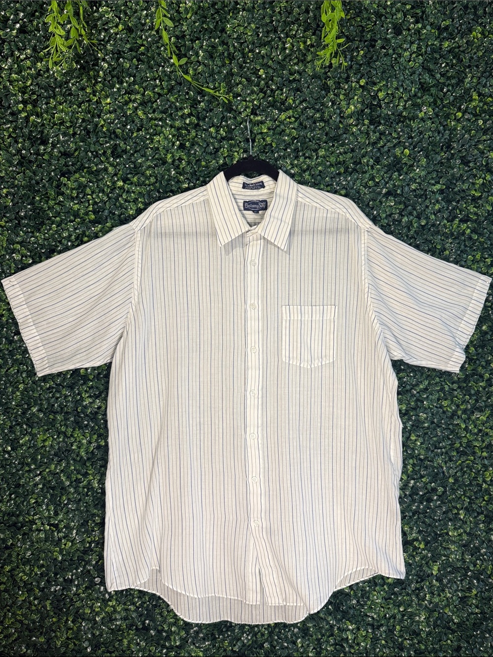 Tommy Bahama White Short-Sleeve Stripe Button-Down Shirt